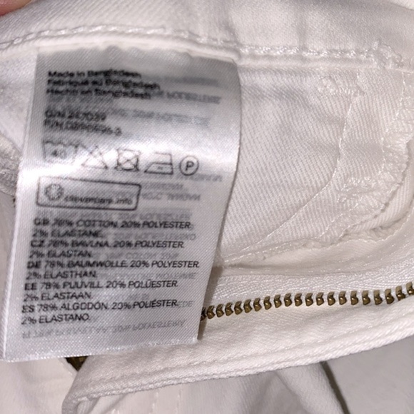 H&M white jeans size 8 - Picture 4 of 6